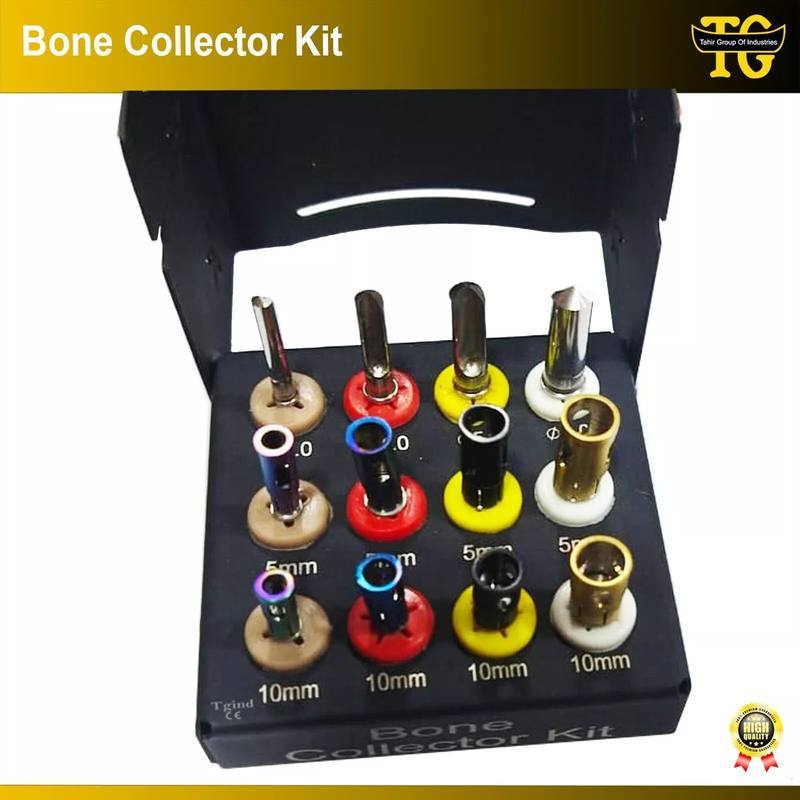 12 Pcs Dental Bone Collector Chip Maker Drills & Stoppers Kit, TGI's own catalog photograph