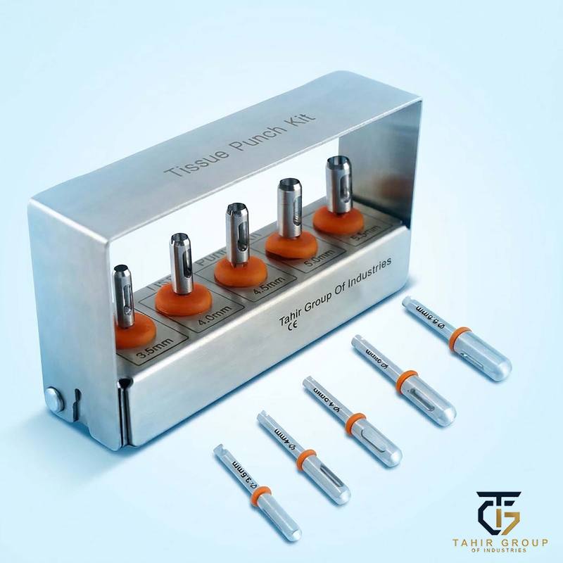 5 Pcs Implant Tissue Punch Kit, dental implant kits, TGI's own catalog photograph