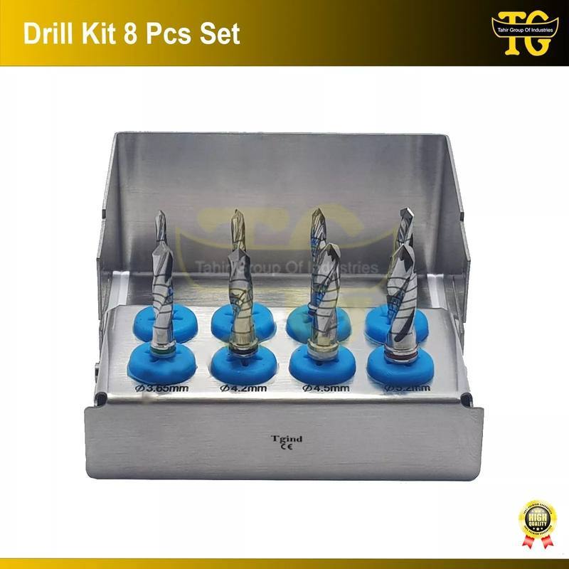 8 Pcs Dental Implant Conical Drills Kit, TGI's own catalog photograph