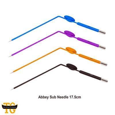 Abbey Sub Needle, electrosurgical instruments, TGI's own catalog photograph