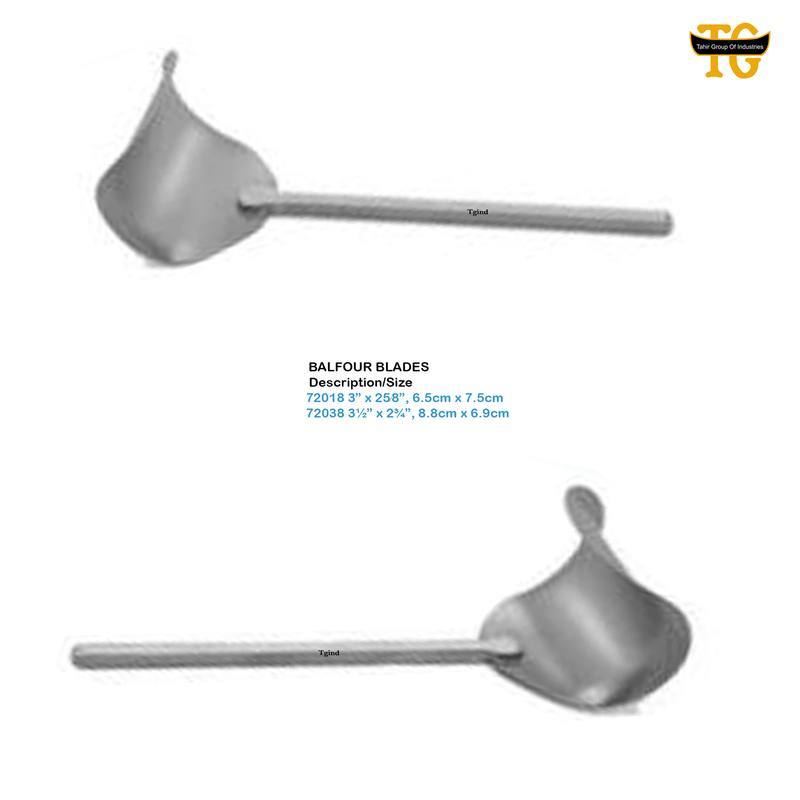 Abdominal Retractor Balfour Blade, surgical instruments, TGI's own catalog photograph