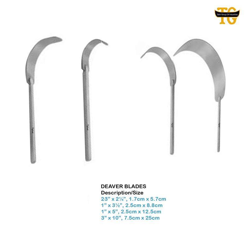 Abdominal Retractor Deaver Blade, surgical instruments, TGI's own catalog photograph