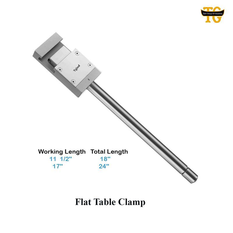 Flat Table Clamp, surgical instruments, TGI's own catalog photograph