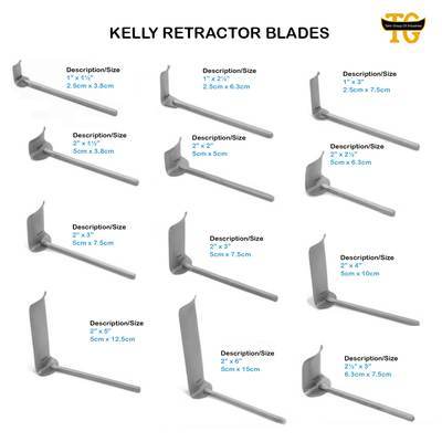 Abdominal Retractor Kelly Blade, surgical instruments, TGI's own catalog photograph