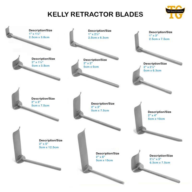 Abdominal Retractor Kelly Blade, surgical instruments, TGI's own catalog photograph