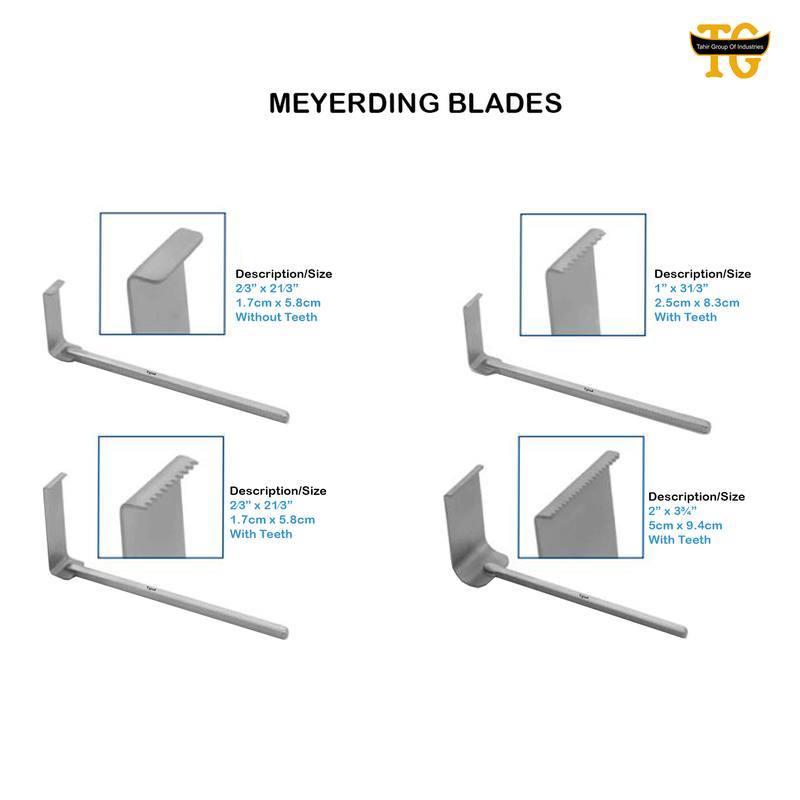 Abdominal Retractor Meyerding Blade, surgical instruments, TGI's own catalog photograph