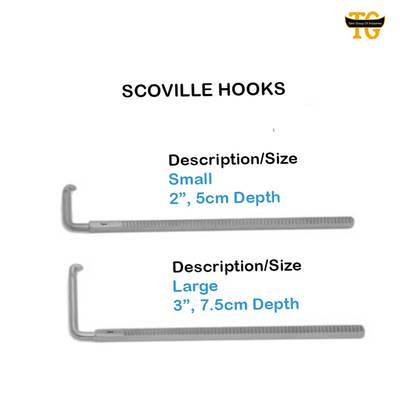 Abdominal Retractor Scoville Hook, surgical instruments, TGI's own catalog photograph