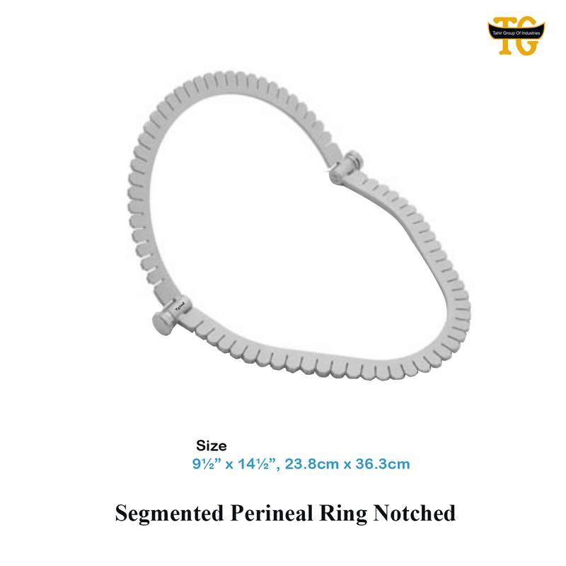 Segmented Perineal Ring Notched, surgical instruments, TGI's own catalog photograph