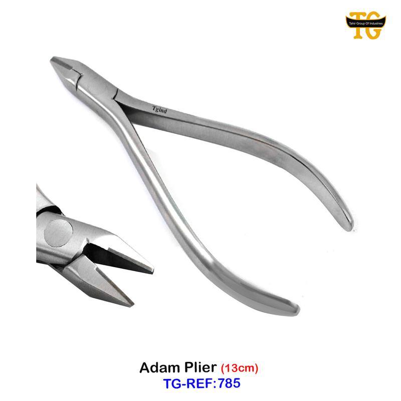 Adam Plier TC, dental instruments, TGI's own catalog photograph