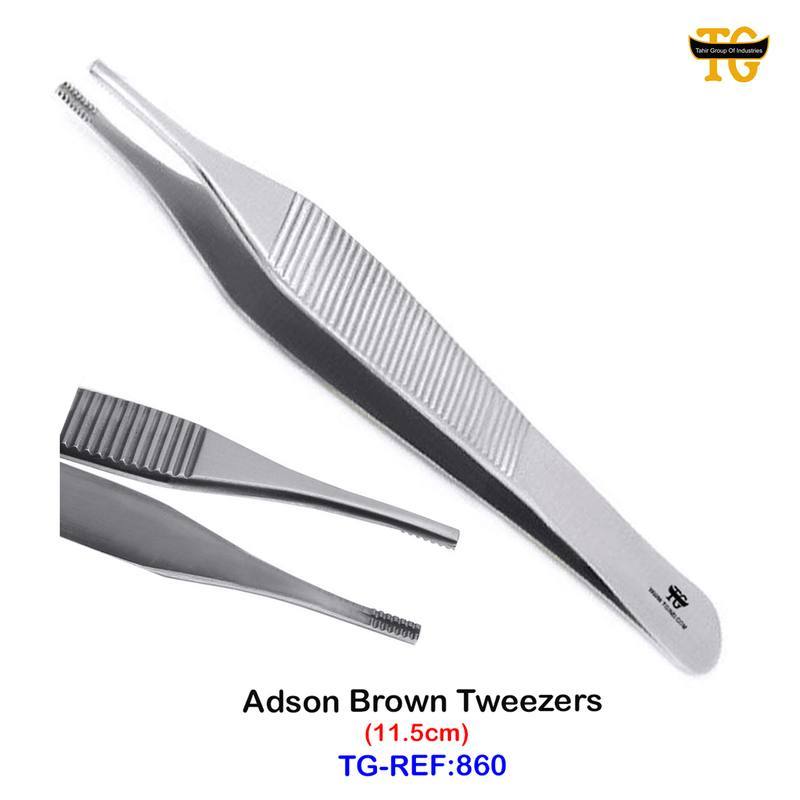 Adson Brown Tweezer, dental instruments, TGI's own catalog photograph
