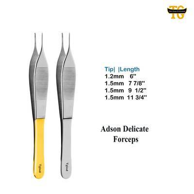 Adson Delicate Forceps, surgical instruments, TGI's own catalog photograph