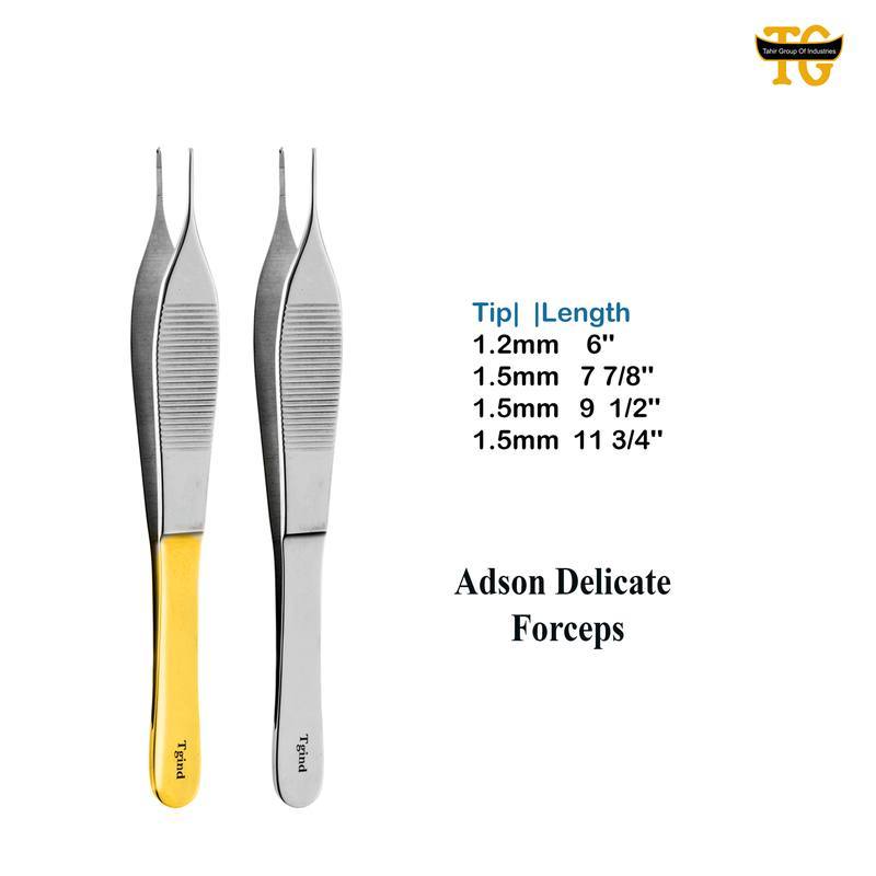 Adson Delicate Forceps, surgical instruments, TGI's own catalog photograph