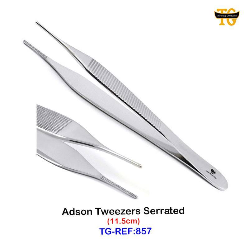 Adson Plain Tweezer, dental instruments, TGI's own catalog photograph