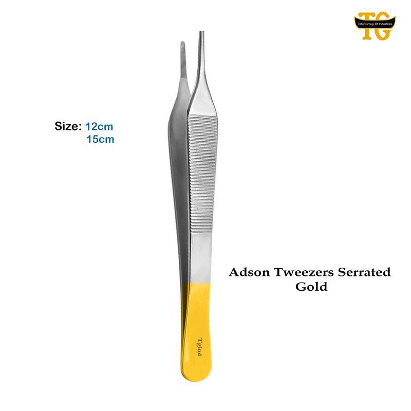 Adson Serrated Forceps, surgical instruments, TGI's own catalog photograph