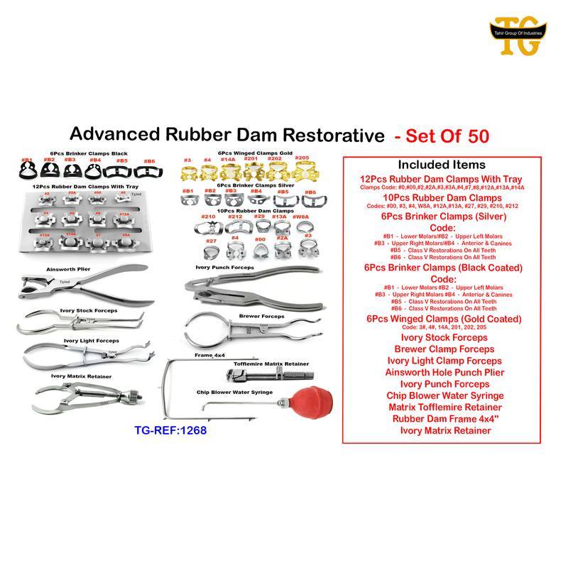 Advanced Rubber Dam Restorative - Set Of 50, dental instruments, TGI's own catalog photograph