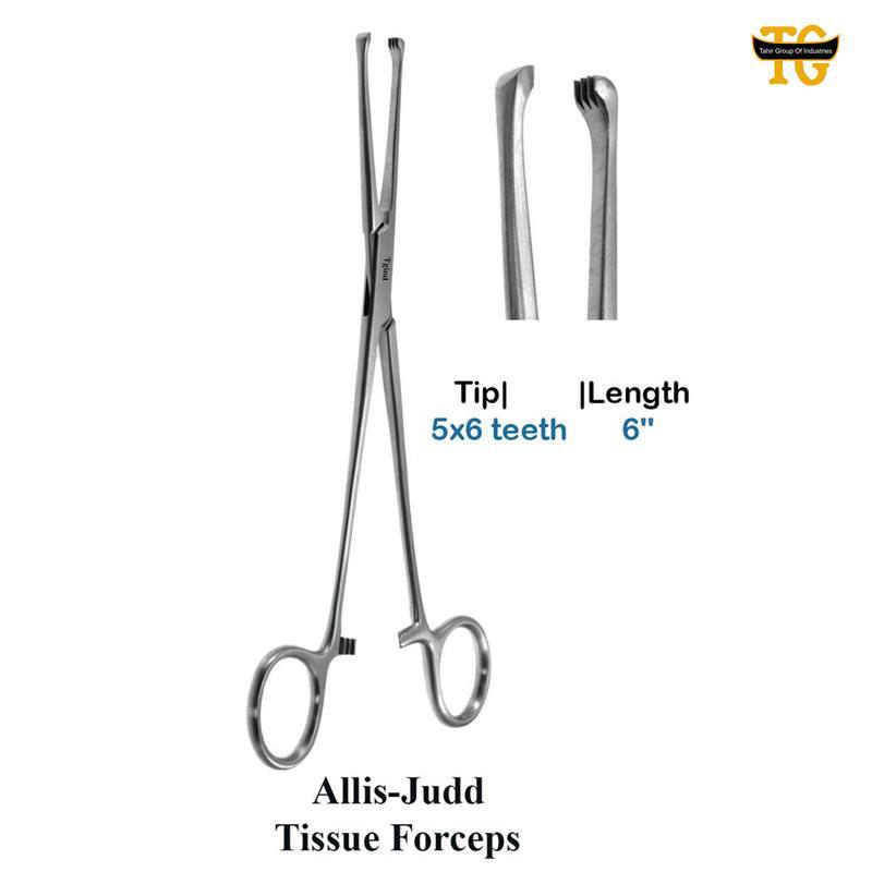 Allis Judd Tissue Forceps, TGI's own catalogue photograph