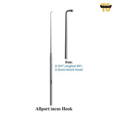 Allport Hook, surgical instruments, TGI's own catalog photograph