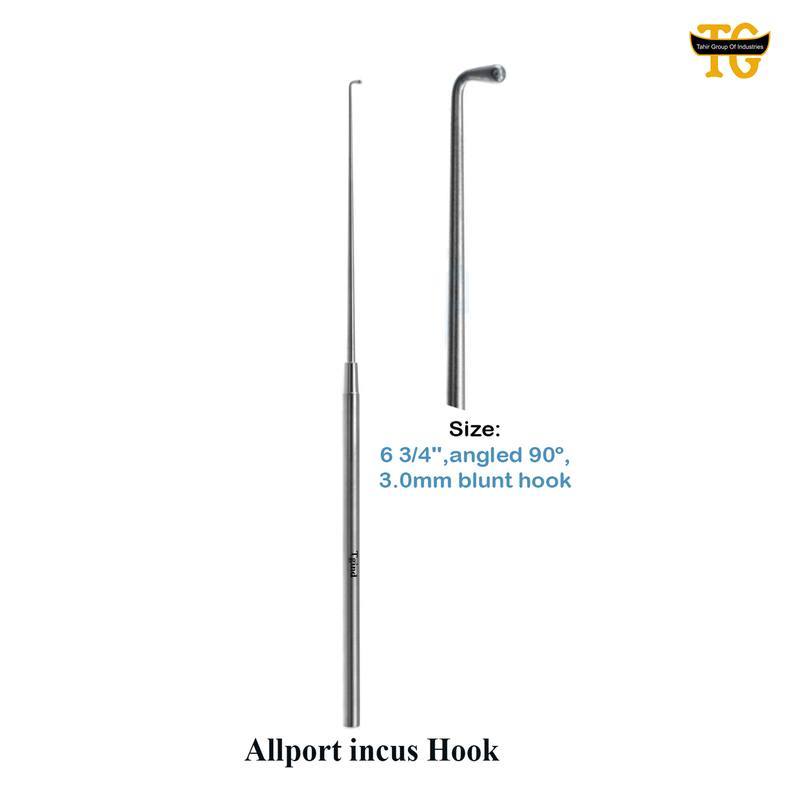 Allport Hook, surgical instruments, TGI's own catalog photograph