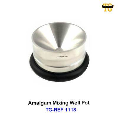 Amalgam Mixing Well Pot, dental instruments, TGI's own catalog photograph