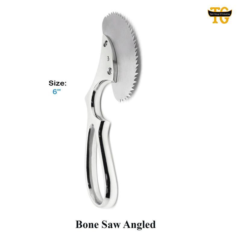 Bone Saw Angled, surgical instruments, TGI's own catalog photograph