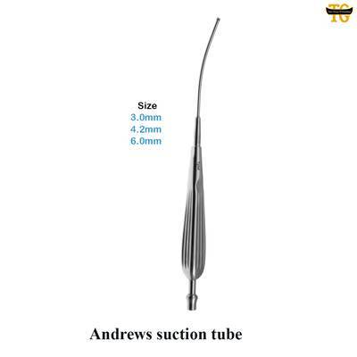 Andrew Suction Tube, surgical instruments, TGI's own catalog photograph