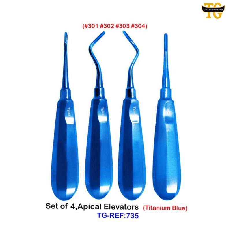 Apical Elevator Set, dental instruments, TGI's own catalog photograph