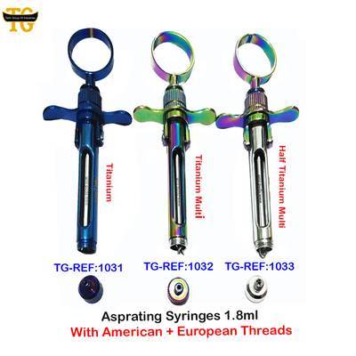 Aspirating Syringe, dental instruments, TGI's own catalog photograph