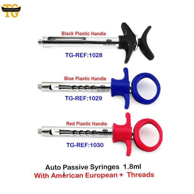 Aspirating Syringe, dental instruments, TGI's own catalog photograph