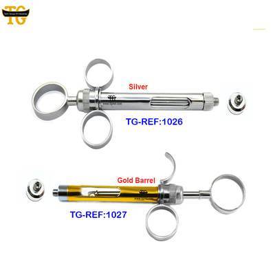 Aspirating Syringe, dental instruments, TGI's own catalog photograph