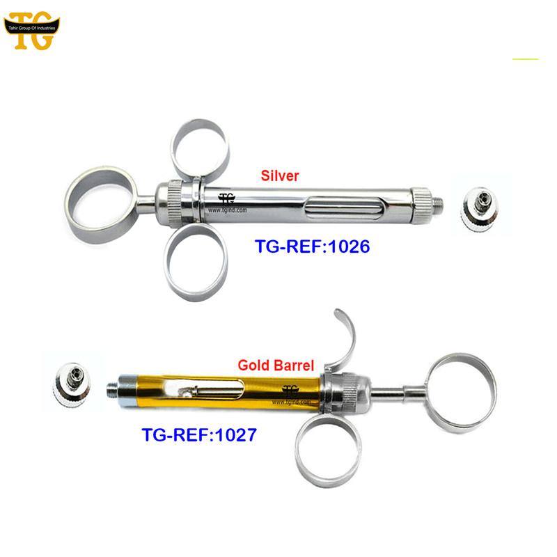 Aspirating Syringe, dental instruments, TGI's own catalog photograph