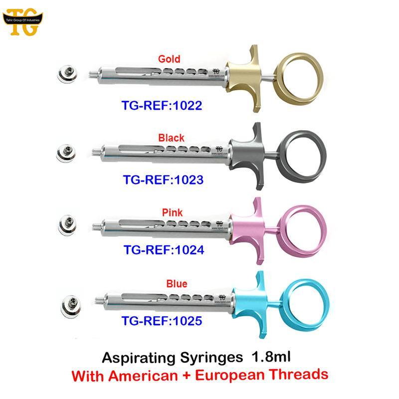 Aspirating Syringe, dental instruments, TGI's own catalog photograph