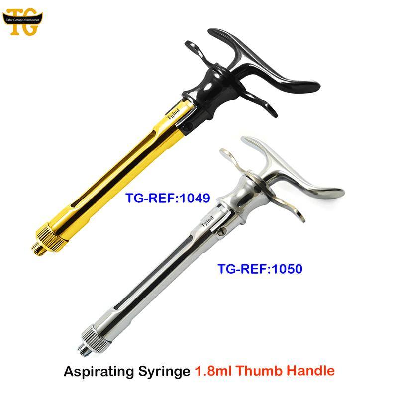 Aspirating Syringe, dental instruments, TGI's own catalog photograph