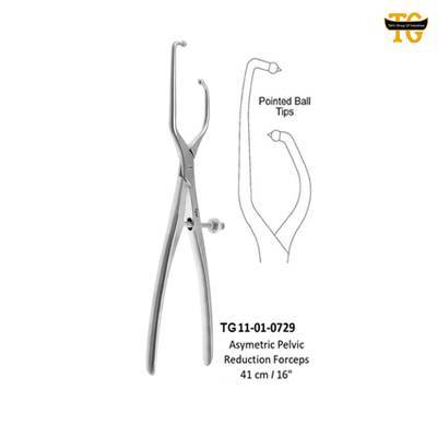 Asymmetric Reduction Forceps, orthopedic instruments, TGI's own catalog photograph
