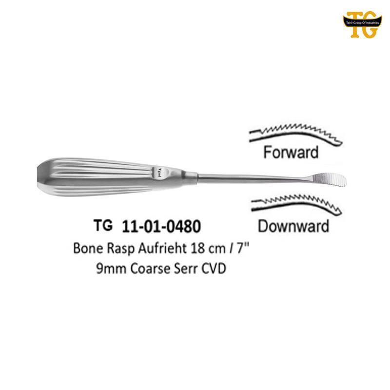 Aufricht Bone Rasp, orthopedic instruments, TGI's own catalog photograph