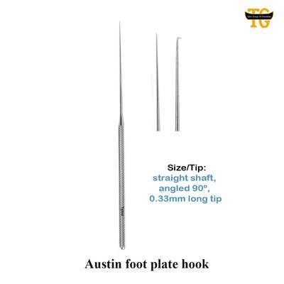 Austin Foot Hook, surgical instruments, TGI's own catalog photograph