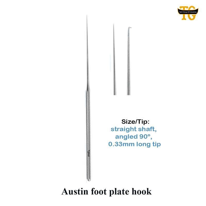 Austin Foot Hook, surgical instruments, TGI's own catalog photograph