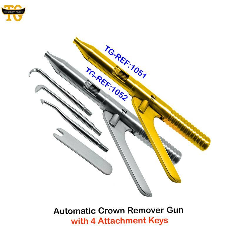 Automatic Crown Remover Gun, dental instruments, TGI's own catalog photograph