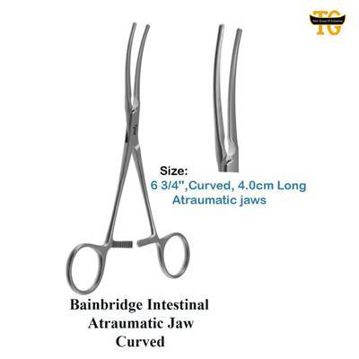 Bainbridge Intestinal Forceps, surgical instruments, TGI's own catalog photograph