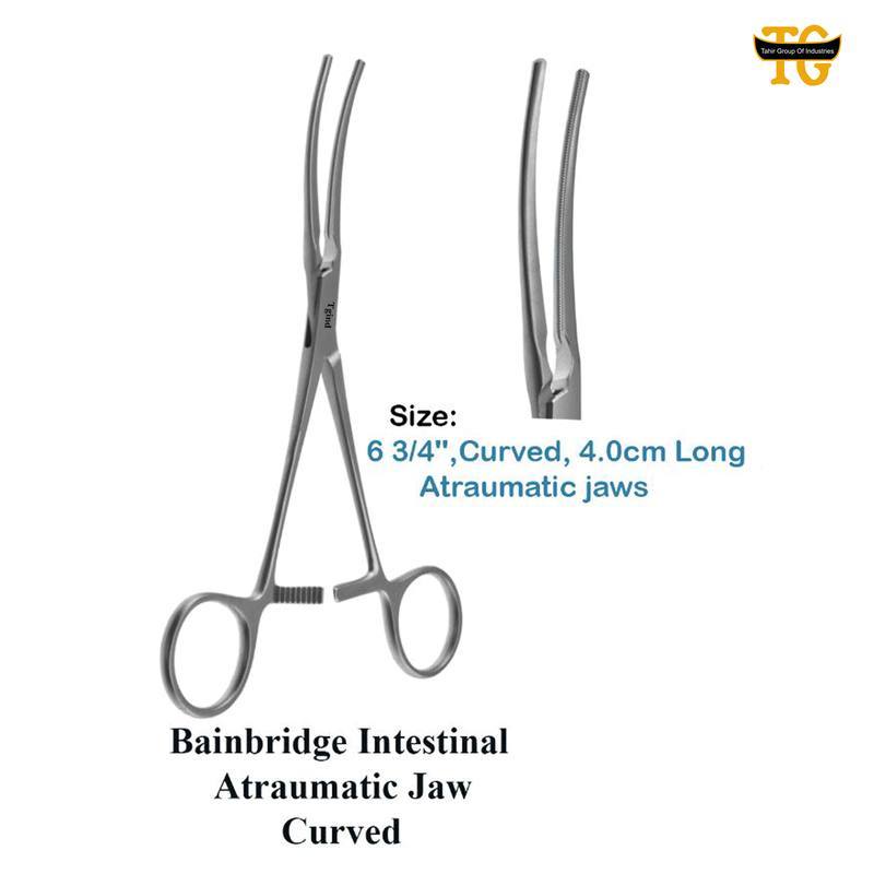 Bainbridge Intestinal Forceps, surgical instruments, TGI's own catalog photograph