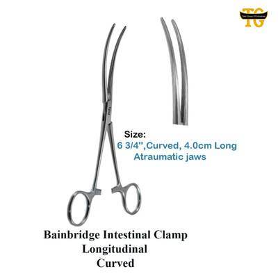 Bainbridge Intestinal Forceps, surgical instruments, TGI's own catalog photograph