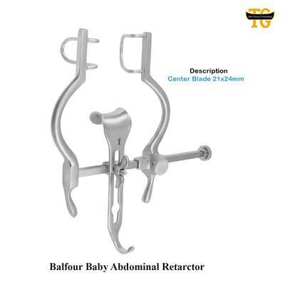 Balfour Baby Abdominal Retarctor, surgical instruments, TGI's own catalog photograph