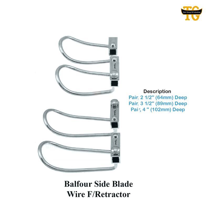 Balfour Side Blade Wire F/Retractor, surgical instruments, TGI's own catalog photograph