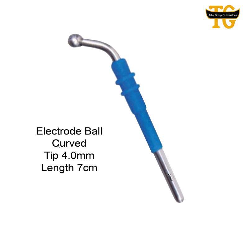 Ball Electrode Curved Disposable, electrosurgical instruments, TGI's own catalog photograph