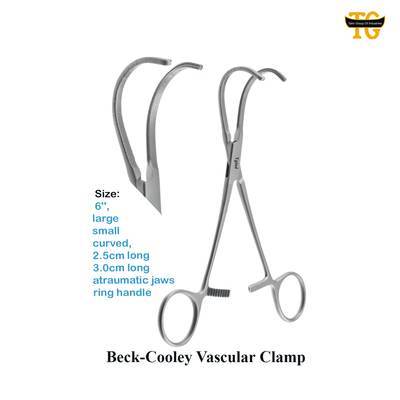 Beck Cooley Clamp, surgical instruments, TGI's own catalog photograph