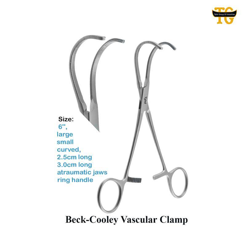 Beck Cooley Clamp, surgical instruments, TGI's own catalog photograph
