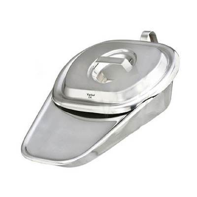 Bed Pan For Fracture Patient, hollowware and sterilization boxes, TGI's own catalog photograph