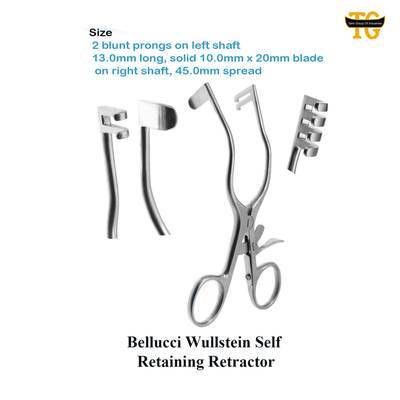 Bellucci Wullstein Self Retaining Retractor, surgical instruments, TGI's own catalog photograph