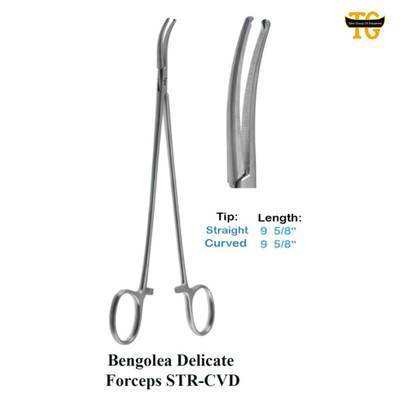 Bengolea Delicate Forceps, surgical instruments, TGI's own catalog photograph