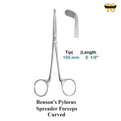 Benson Pylorus Forceps, surgical instruments, TGI's own catalog photograph