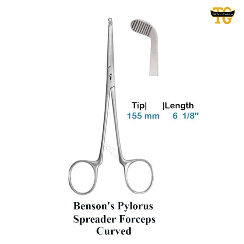 Benson Pylorus Forceps, surgical instruments, TGI's own catalog photograph